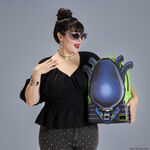 Alien Xenomorph Cosplay Glow Full-Size Backpack LFlifestyle1 view 2